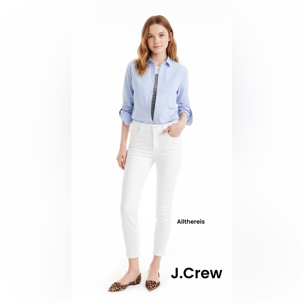 NEW in the bag J Crew White lookout 27